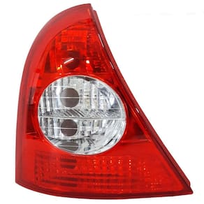 Lanterna Traseira Bicolor Carcaça Vermelha Renault Clio Hatch 2003 até 2012