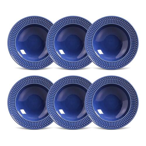 Conjunto de Pratos Fundos Porto Brasil Roma Azul Navy – 6 Peças Menor preço em Conjunto de Pratos Fundos Porto Brasil Roma Azul Navy – 6 Peças