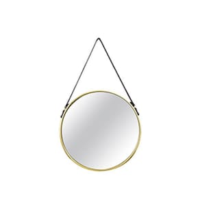 Espelho Redondo Decorativo Luxo Dourado 36cm 6383 Mart Collection