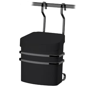 Suporte Com Lixeira 2,5 Litros Para Barra de Cozinha em Aço