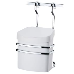 Suporte Com Lixeira 2,5 Litros Para Barra de Cozinha em Aço