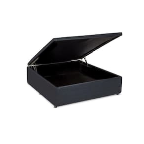 Cama Box Baú Ortobom Couríno Nero Black Cama Box Casal - 1,38x1,88x0,35