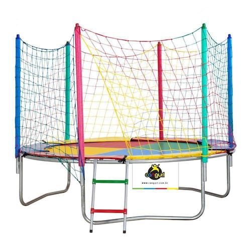 Cama Elástica 2,44m Canguri Quadricolor Nacional Menor preço em Cama Elástica 2,44m Canguri Quadricolor Nacional