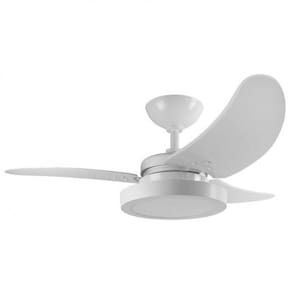 Ventilador de Teto Buzios Branco Max Led 3 Pás Brancas 130w - Tron Ventiladores