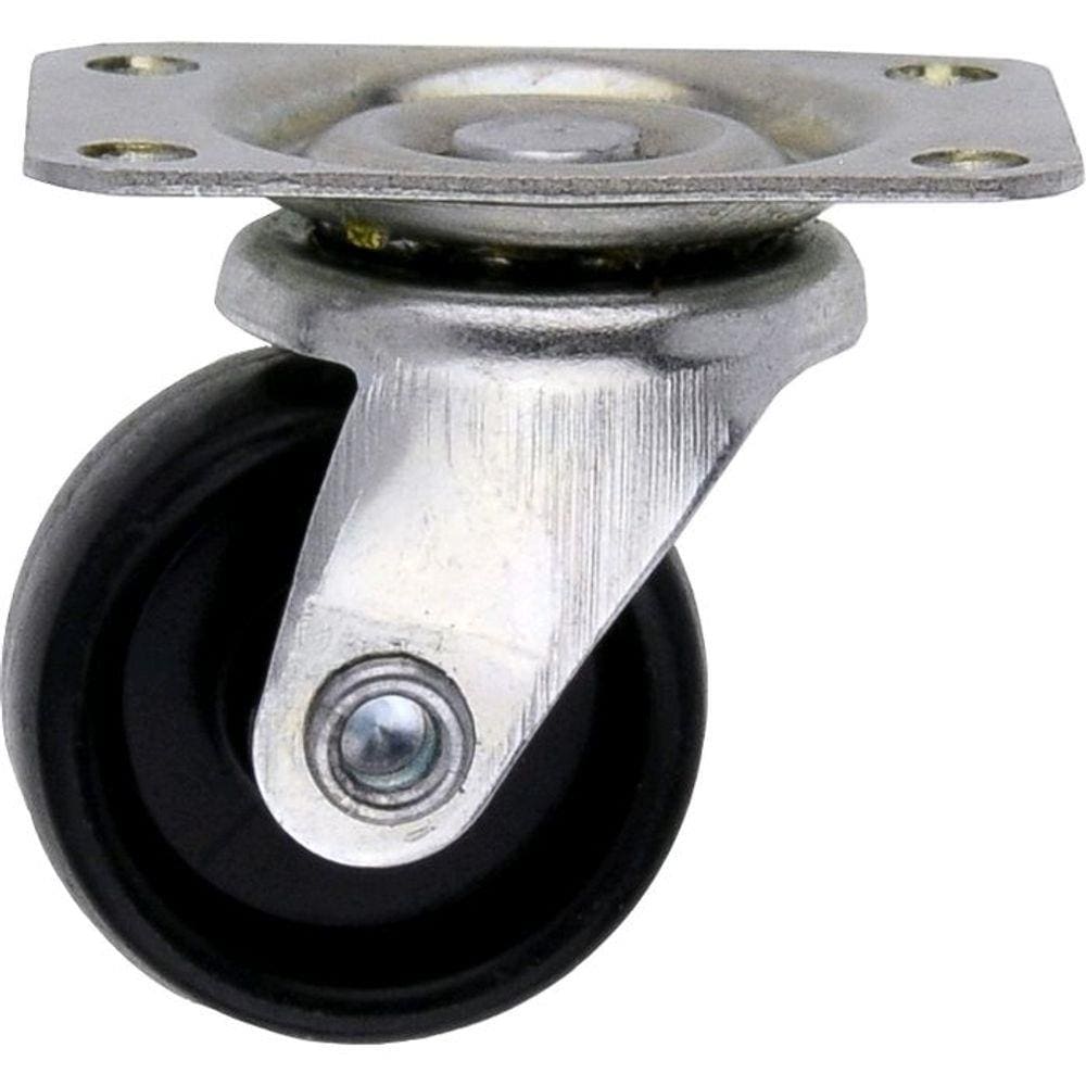 Rodízio Aço e Roda PP PVC Pequeno Para Aparafusar 30 Peças - STARFER