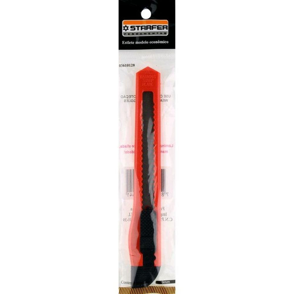 Estilete 9mm Starfer Economico Com 60 Peças