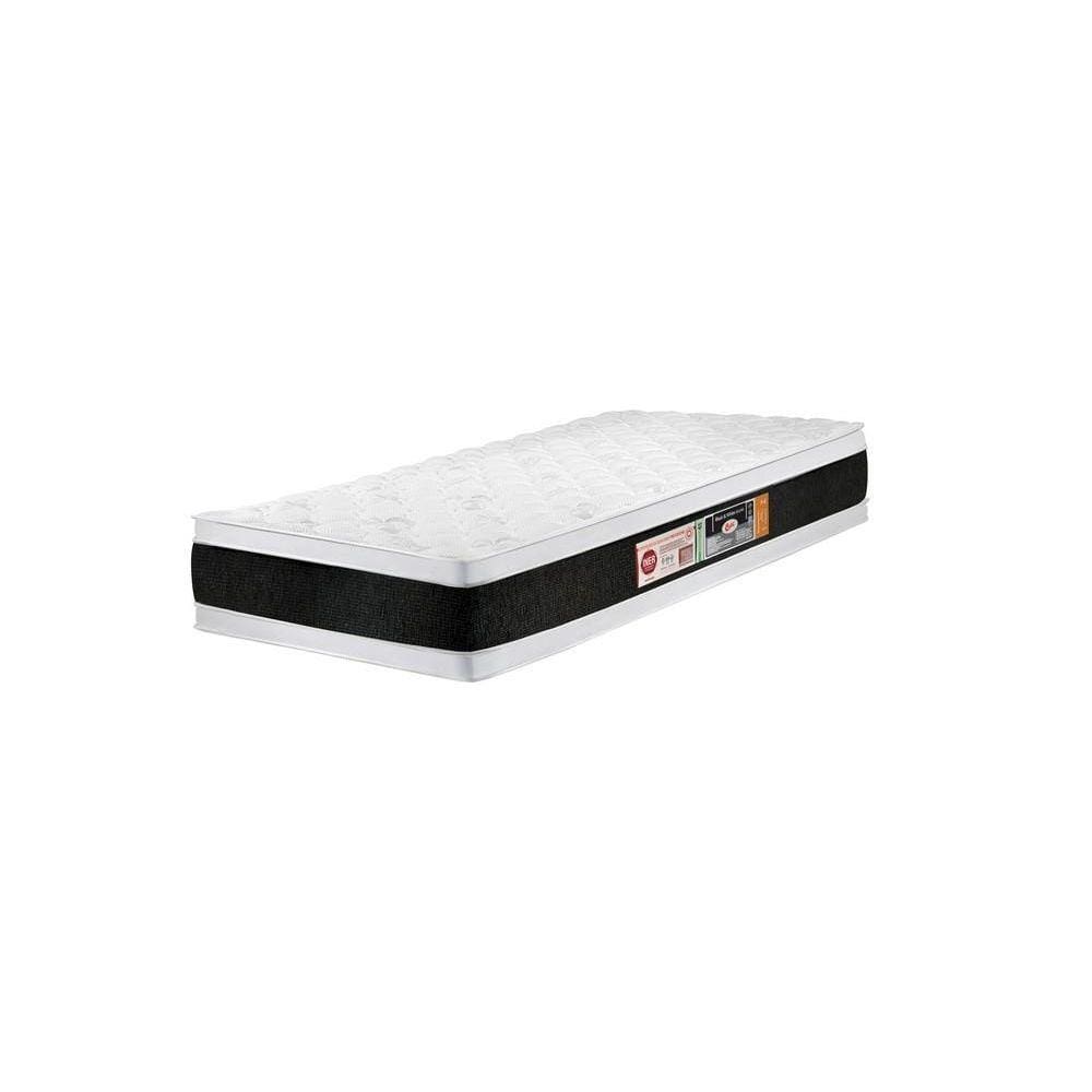 Colchão Black E White Air Double Face D45 Solteiro 88x188x27