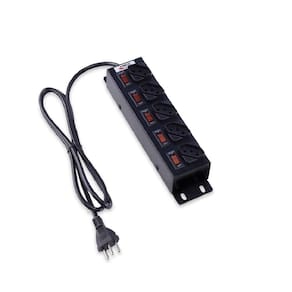 Filtro de Linha 5 Tomadas Circuit Break Preto 1 UN Force Line