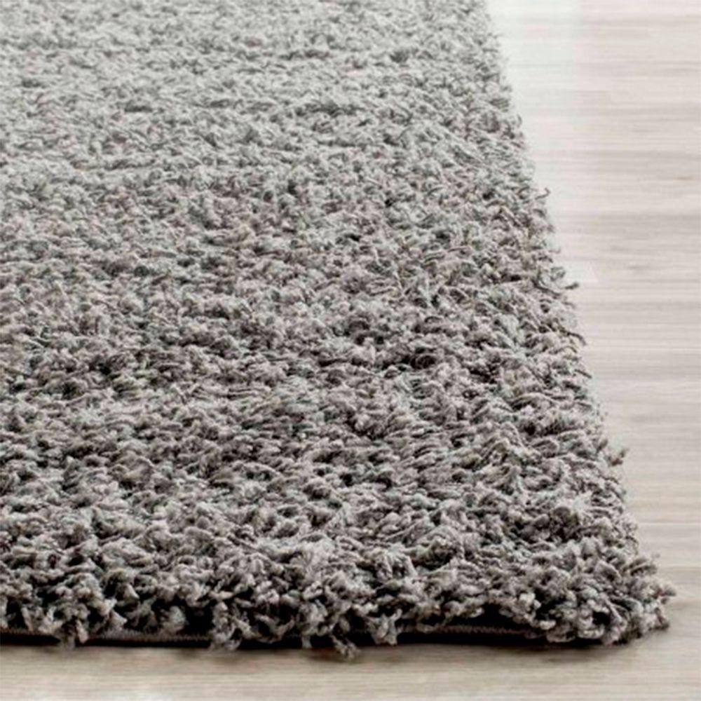Tapete Furry Cinza Casa Dona 100x140cm