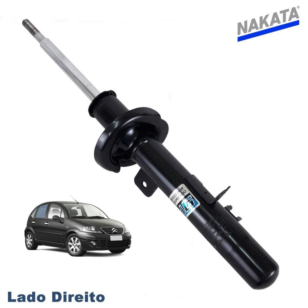 Amortecedor Dianteiro Nakata Pressurizado Lado Direito Citroen C3 2003 até 2012 Exceto C3 Picasso