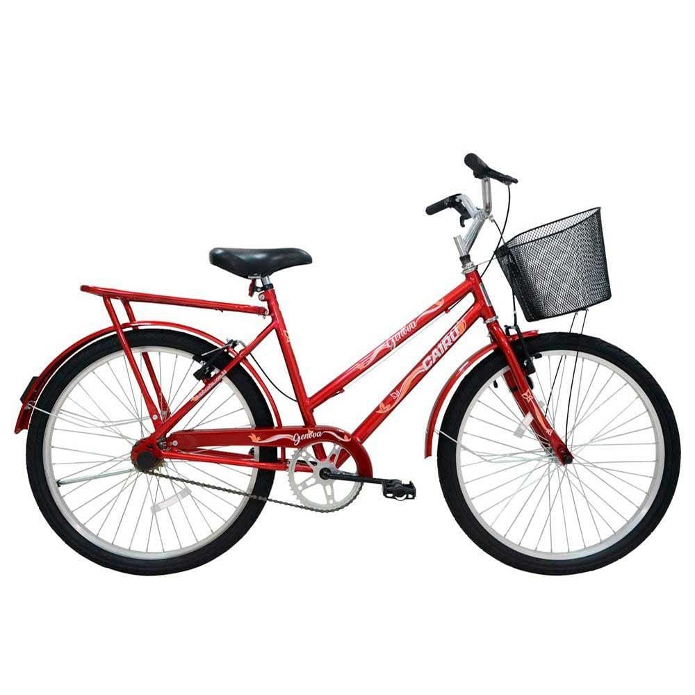 Bicicleta Cairu Genova Aro 26 Rígida 1 Marcha - Vermelho