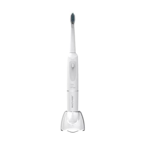 imagem-Escova Dental Elétrica vibratória Health Branca Multilaser HC102