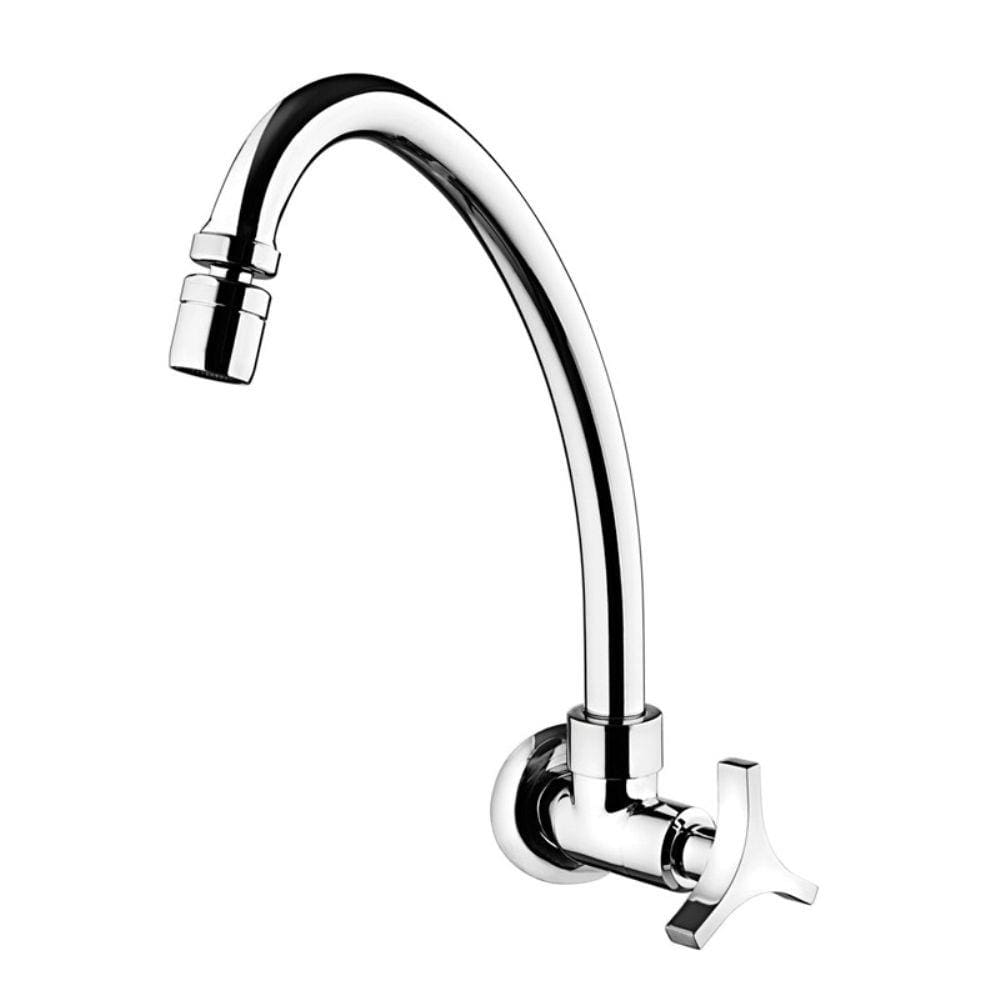 Torneira Lorenzetti 1168 C33 LorenTrio de Parede com Bica Alta Cromada