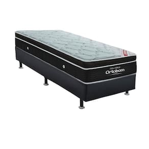 Conjunto Cama Box Cori com Colchão Solteiro Molas Ensacada Elegant (28x88x188)