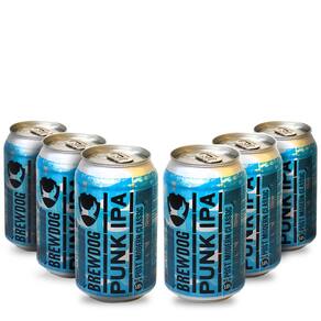 Pack 6 cervejas escocesa BrewDog Punk IPA Lata 330ml