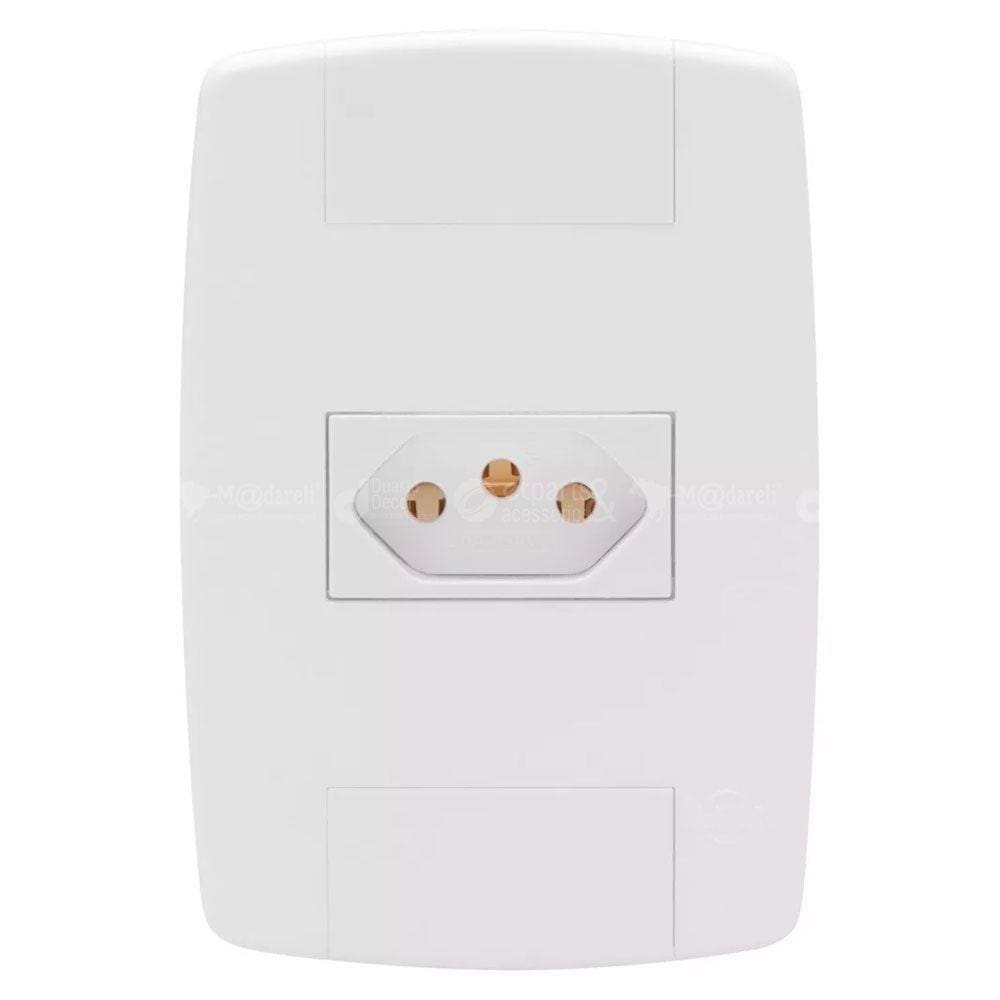 Tomada Simples 2 P + T 10A 250V Modular Ilumi Lev