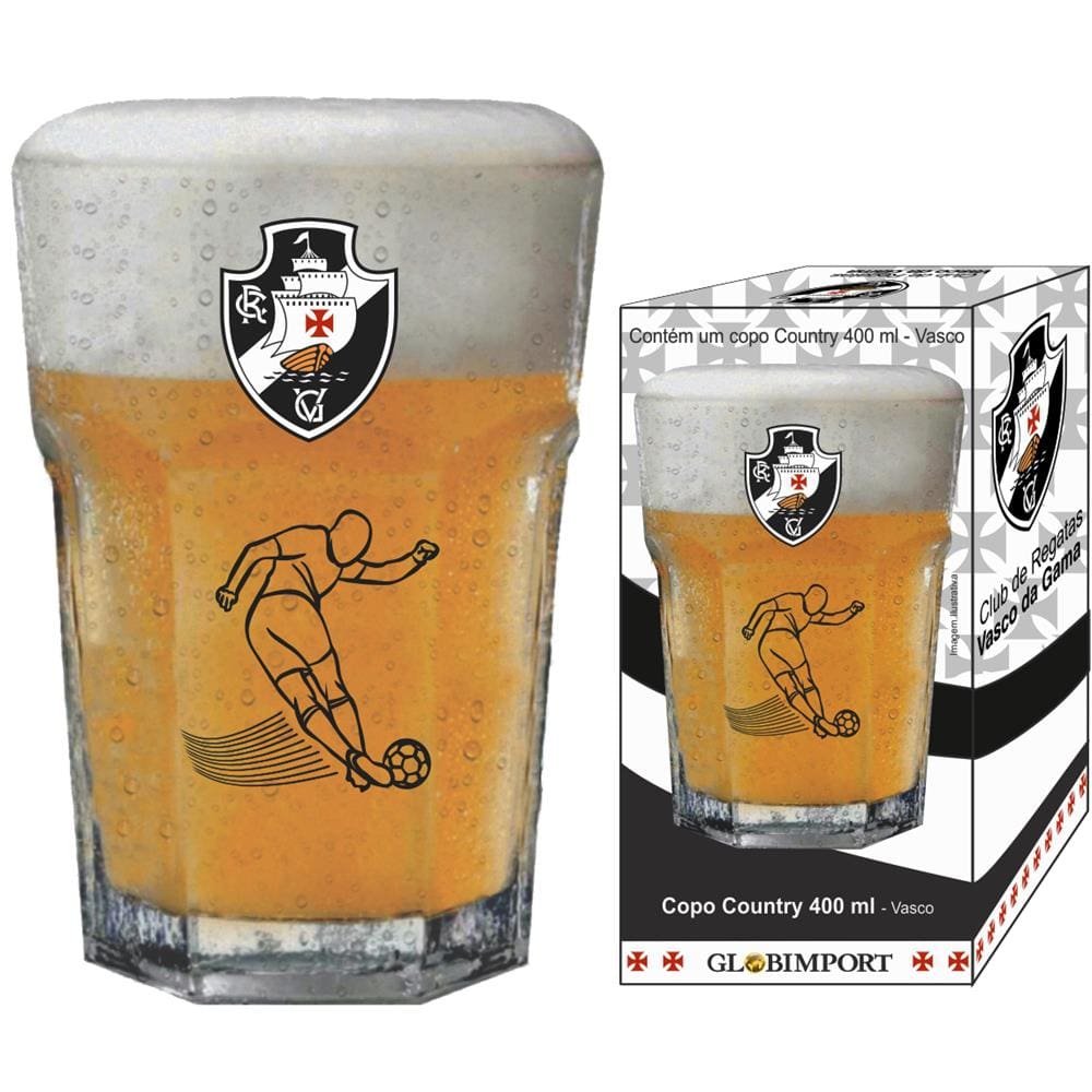 Copo Country para Cerveja Crisa Jogador Vasco – 400 ml