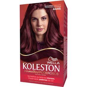 Tintura Permanente Koleston Creme Kit Gloss Vermelho Borgonha Vibrante 4446