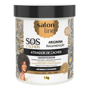 Salon Line Sos Cachos Ativador E Umidificador Arginina Reconstrução 1Kg