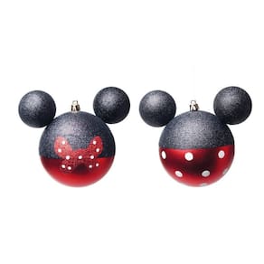 Bola P/ Árvore de Natal Minnie 6Cm Vermelho