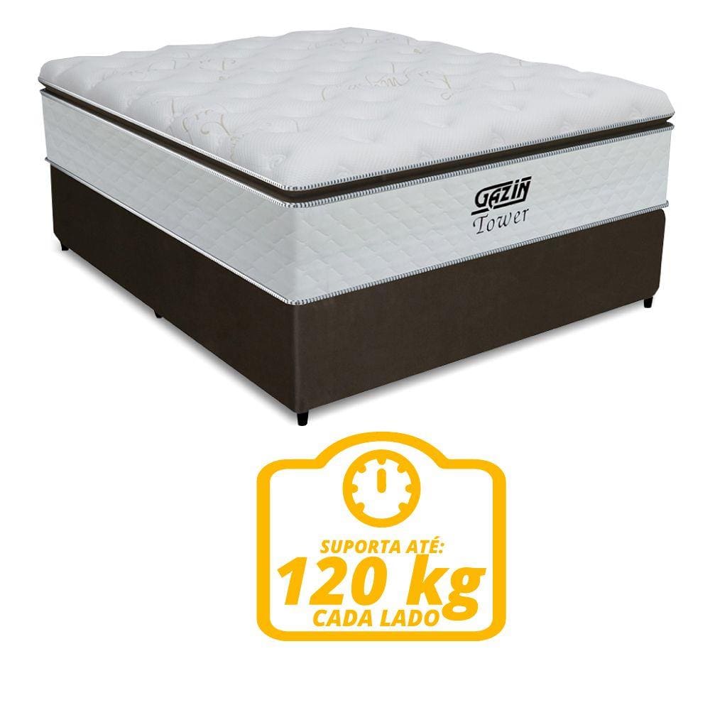 Cama Box Casal Colchão Molas Ensacadas | Casas Bahia