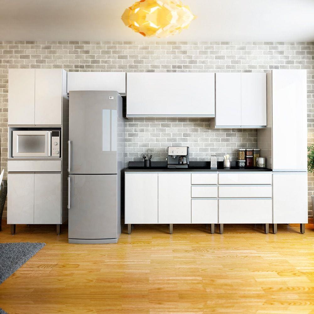 Armário de Cozinha Completa Top Class 7 Peças com 12 Portas