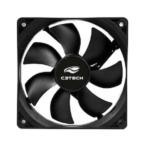 Cooler Gabinete C3Tech F7-MB10BK Storm 80mm - Preto
