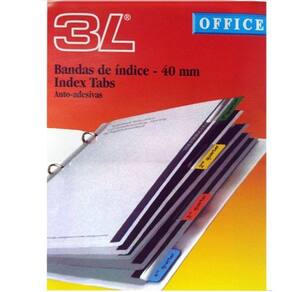 Marcador De Pagina 3L Index Tabs 040 mm 10512-S