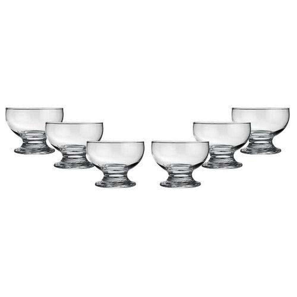 Conjunto de Taças Para Sobremesa Paulista 6 Peças 220ml R.7202 Nadir