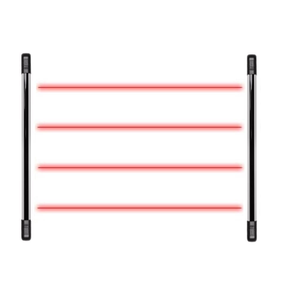 Sensor Barreira Tipo Cerca 4 Feixes 100m IVA 7100 QUAD Intelbras
