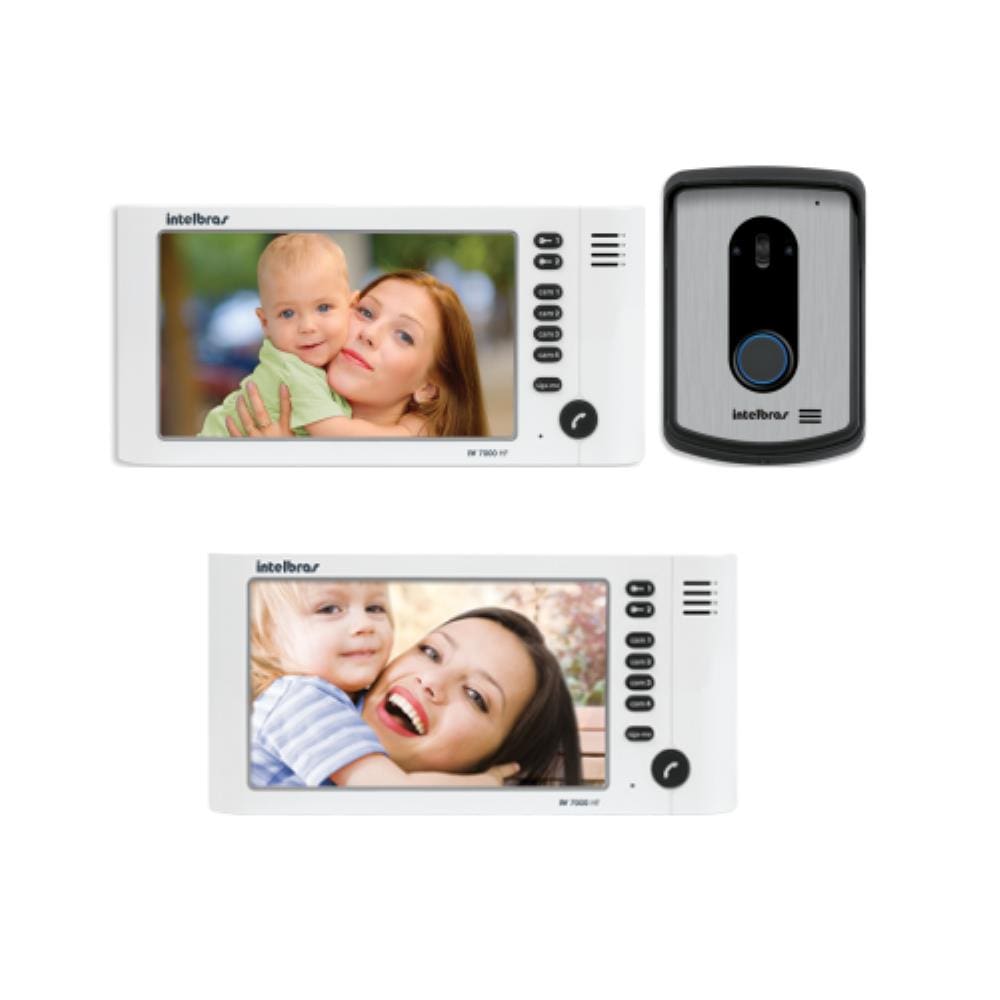 Kit Video Porteiro Color IV 7010 HF + 1 Extensão Vídeo IV 7000 HF IN Intelbras