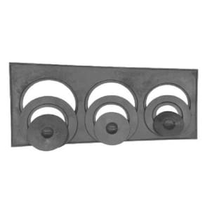 Chapa Redução Fogão Lenha 3 Furos Com Tampa 29x68x26cm