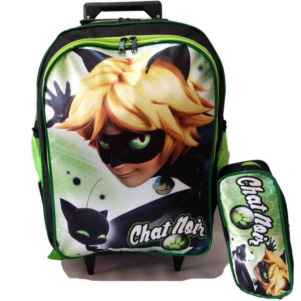 Backpack Mochila Cat Noir Miraculous Reversible Miraculous Ladybug