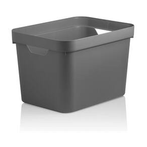 Caixa Organizadora 36x27x24 Cm Cube Marca Ou Cor Chumbo Fumê