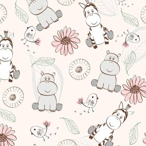 Papel de Parede Infantil Animais Safari Bebê Teen N4384 Menor preço em Papel de Parede Infantil Animais Safari Bebê Teen N4384