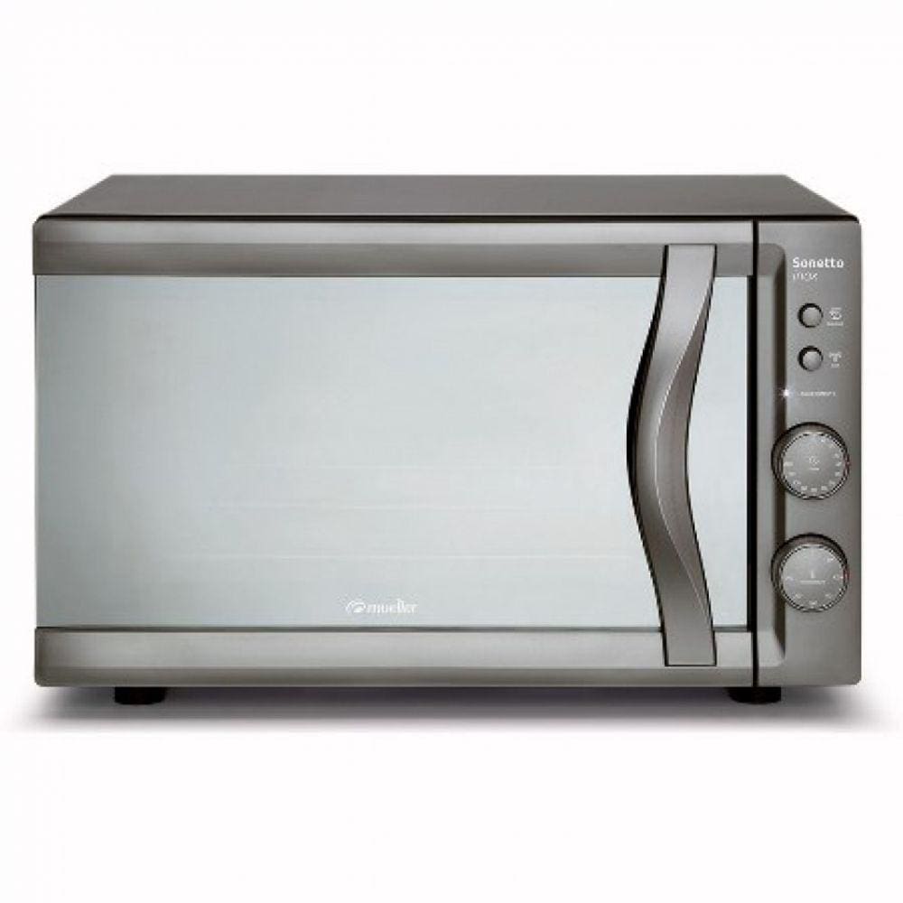 Forno Elétrico de Bancada Mueller 44 Litros, Sonetto, Espelhado, Prata, 220V