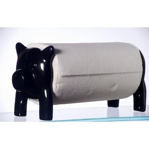 Porta rolo de Papel-Toalha PORQUINHO ICO Preto - IKKO