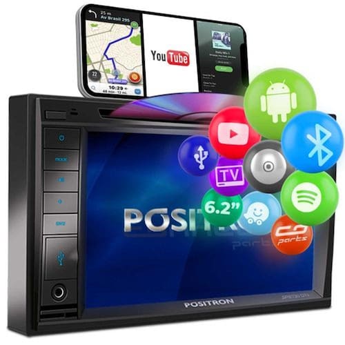 Central Multimídia Pósitron SP8730 DTV 2 Din 6.2 Pol Touch Espelhamento Bluetooth TV USB CD DVD MP3 é boa?