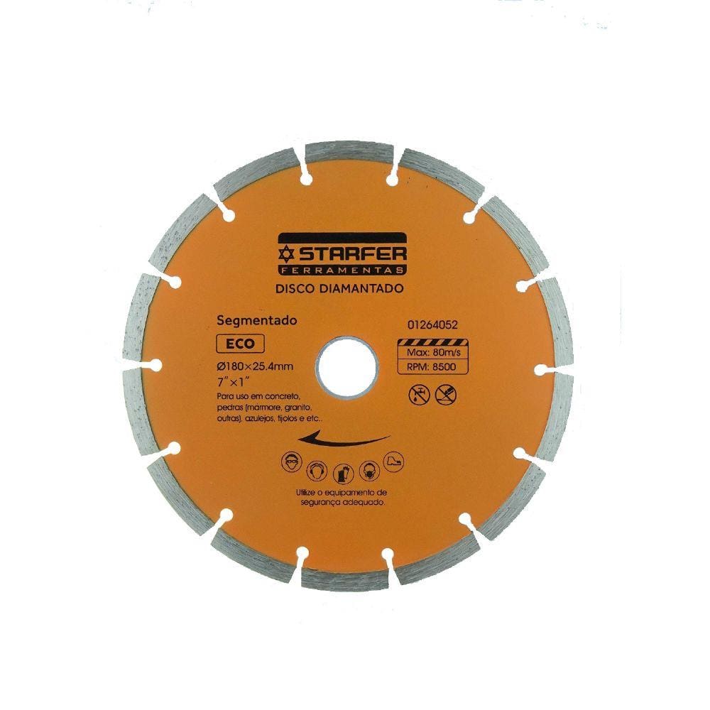 Disco Diamantado Segmentado Starfer Eco 7 Polegadas