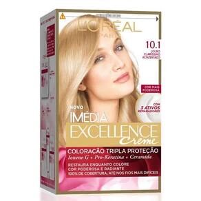 Kit Tintura Imédia Excellence Louro Claríssimo Acinzentado 10.1