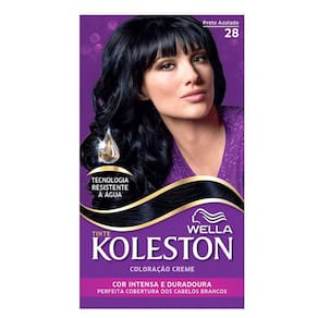 Kit Tintura Koleston Preto Azulado 28