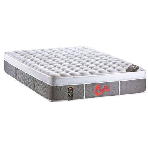 Colchão Castor Molas Pocket Light Stress Oxygen New Plush Queen - 1,58x1,98x0,32 Menor preço em Colchão Castor Molas Pocket Light Stress Oxygen New Plush Queen - 1,58x1,98x0,32