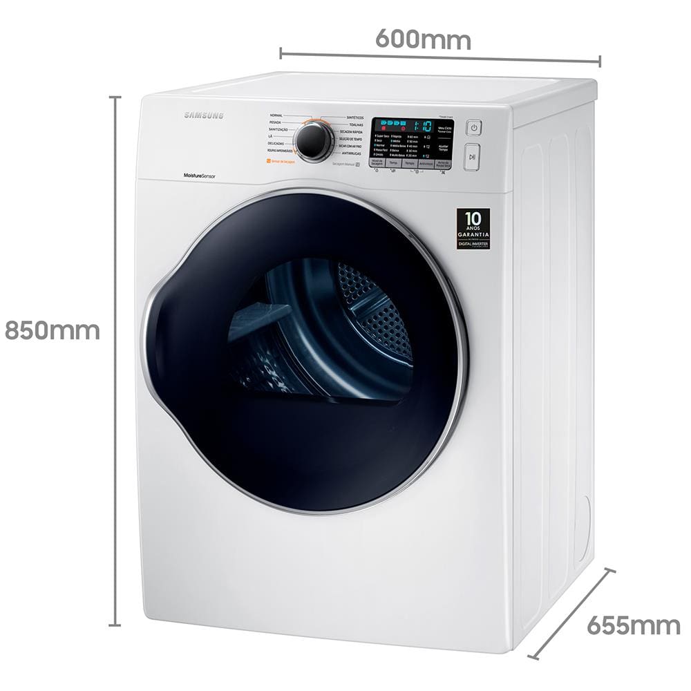 Secadora de Roupas Samsung 12Kg DV6800 Porta | Casas Bahia