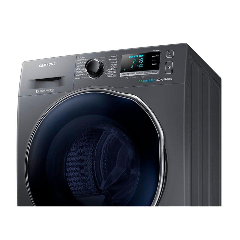 Lava e Seca Samsung 11kg com 14 Programas de Lavagem WD11J6410AX - 220 V