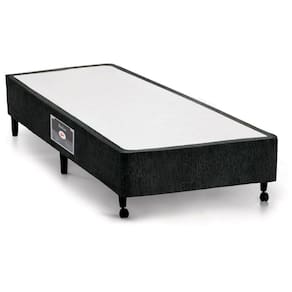 Cama Box Castor SI Lux Preto Solteiro - 0,78x1,88x0,23
