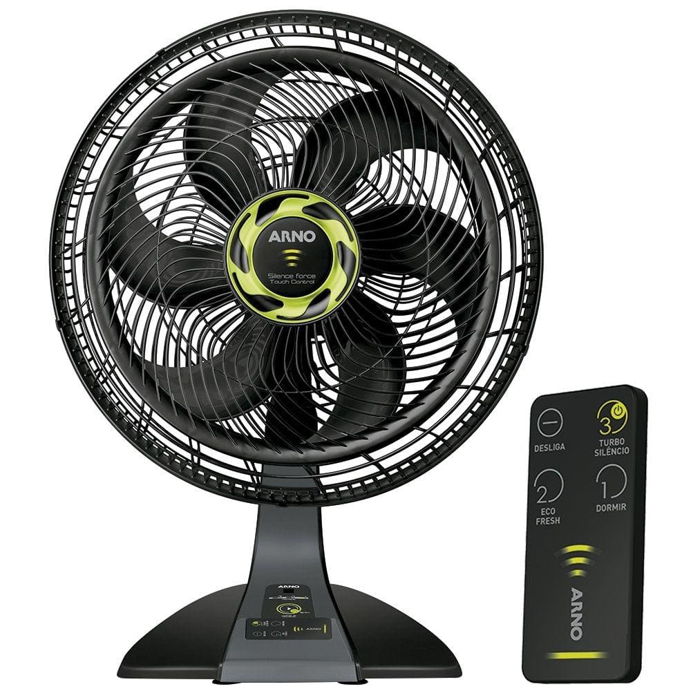 Ventilador de Mesa Arno 40cm Silence Force Touch Control VF6M - Preto