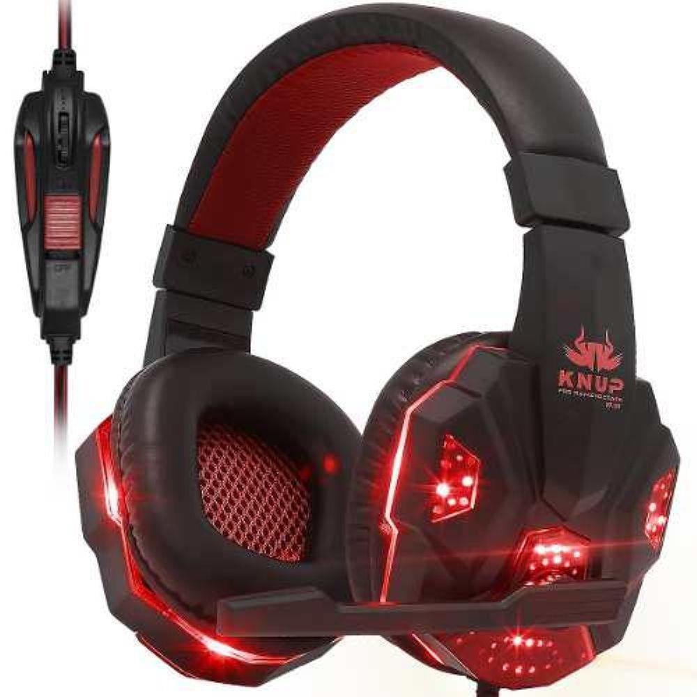 Headset Gamer Pc Fone Ouvido Vermelho + Adaptador Ps4 Celular | Casas Bahia