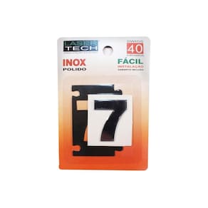 Algarismo Para Apartamentos - Nº 7 - Inox Polido - 4cm