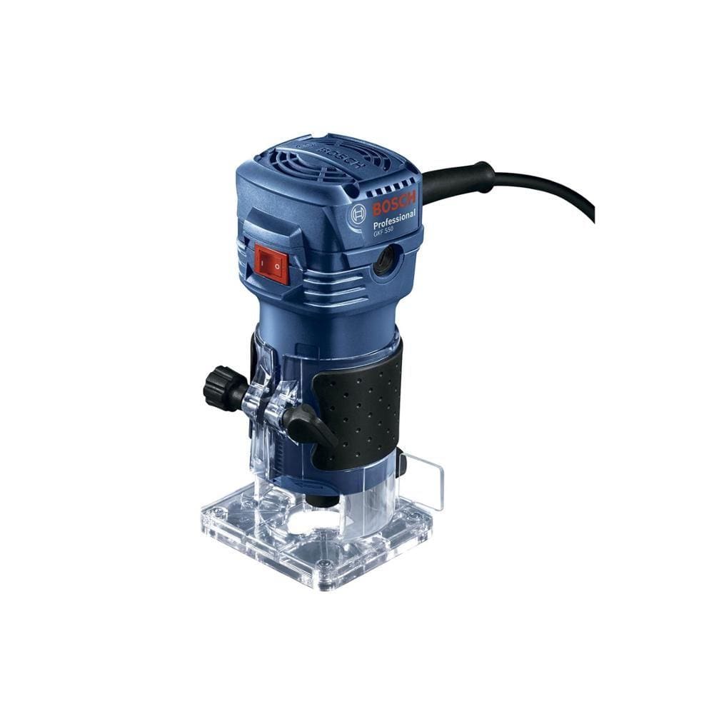 Tupia Bosch GKF 550 com 550W, com 2 Pinças