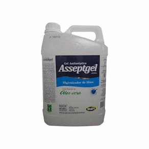 Álcool em Gel Antisséptico Asseptgel Cristal Start 4,3kg